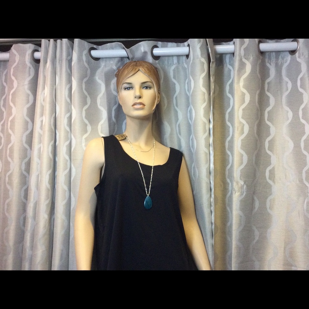 Blue Agate Drop Necklace | Stainless Steel